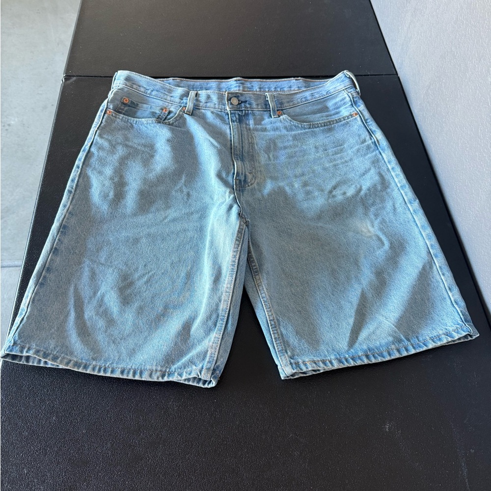 Levi's 469 Light Blue Jean Shorts for Men Size 38